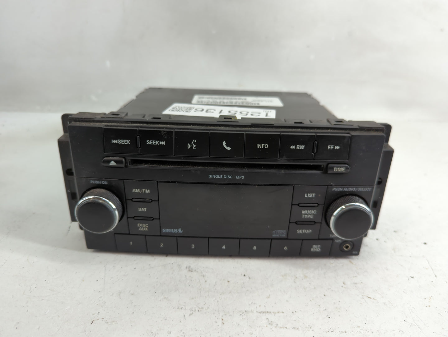 2011-2012 Dodge Caliber Radio AM FM Cd Player Receiver Replacement P/N:P05091226AD Fits Fits 2011 2012 OEM Used Auto Parts -