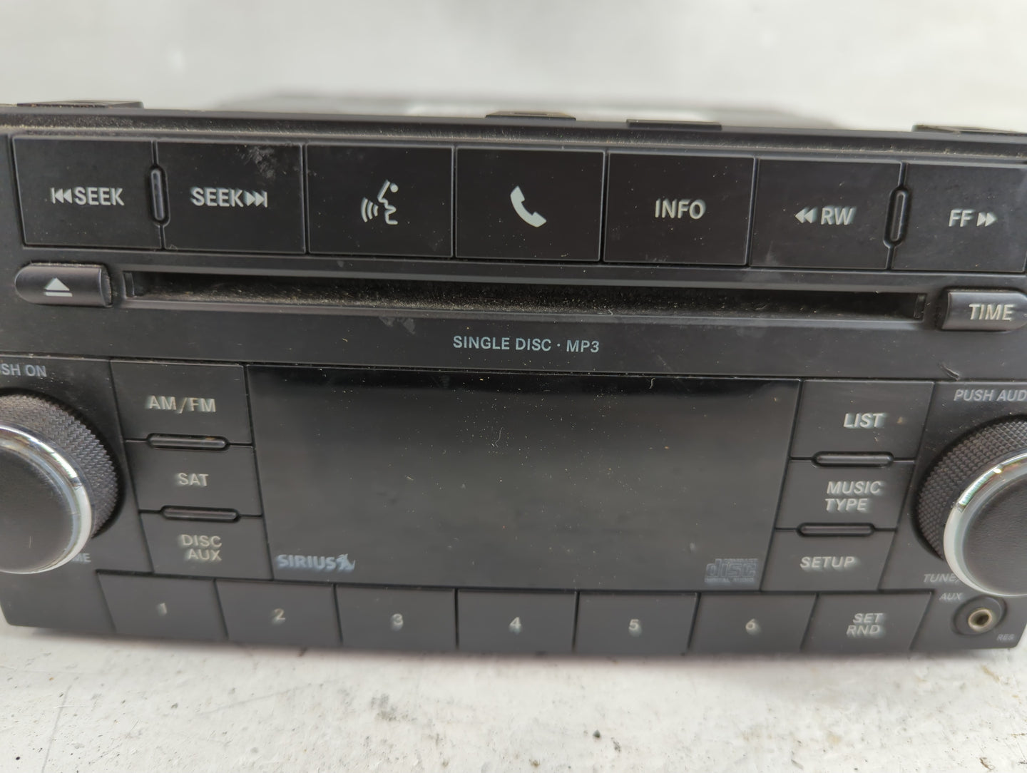 2011-2012 Dodge Caliber Radio AM FM Cd Player Receiver Replacement P/N:P05091226AD Fits Fits 2011 2012 OEM Used Auto Parts -