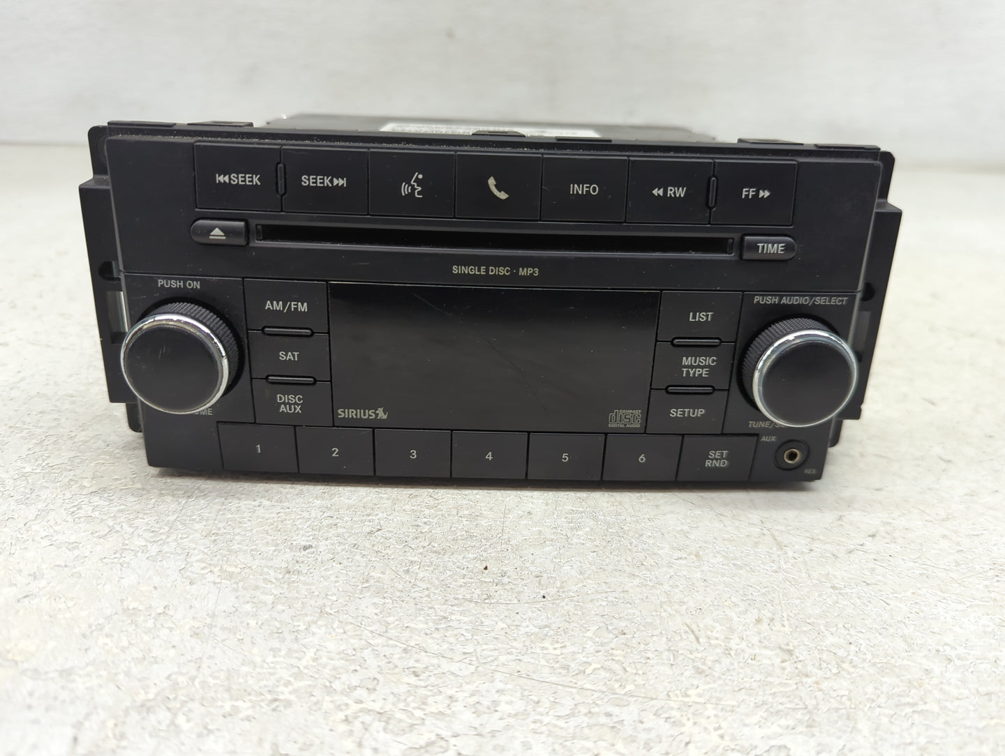 2011-2012 Dodge Caliber Radio AM FM Cd Player Receiver Replacement P/N:P05091226AD Fits Fits 2011 2012 2013 2014 OEM Used Au