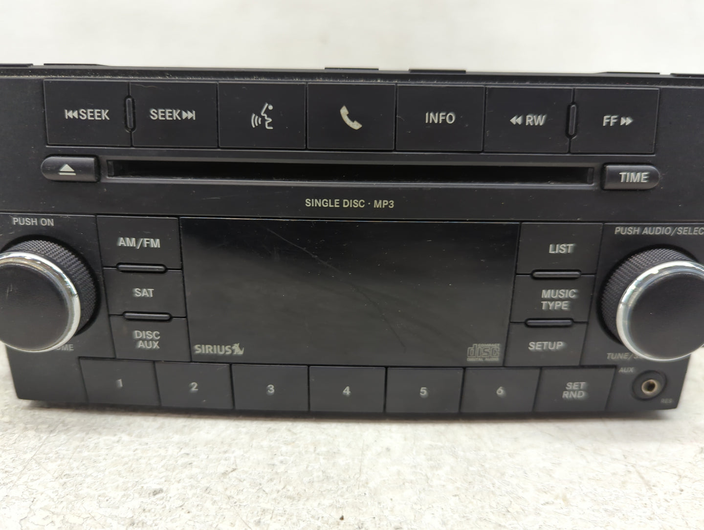 2011-2012 Dodge Caliber Radio AM FM Cd Player Receiver Replacement P/N:P05091226AD Fits Fits 2011 2012 2013 2014 OEM Used Au