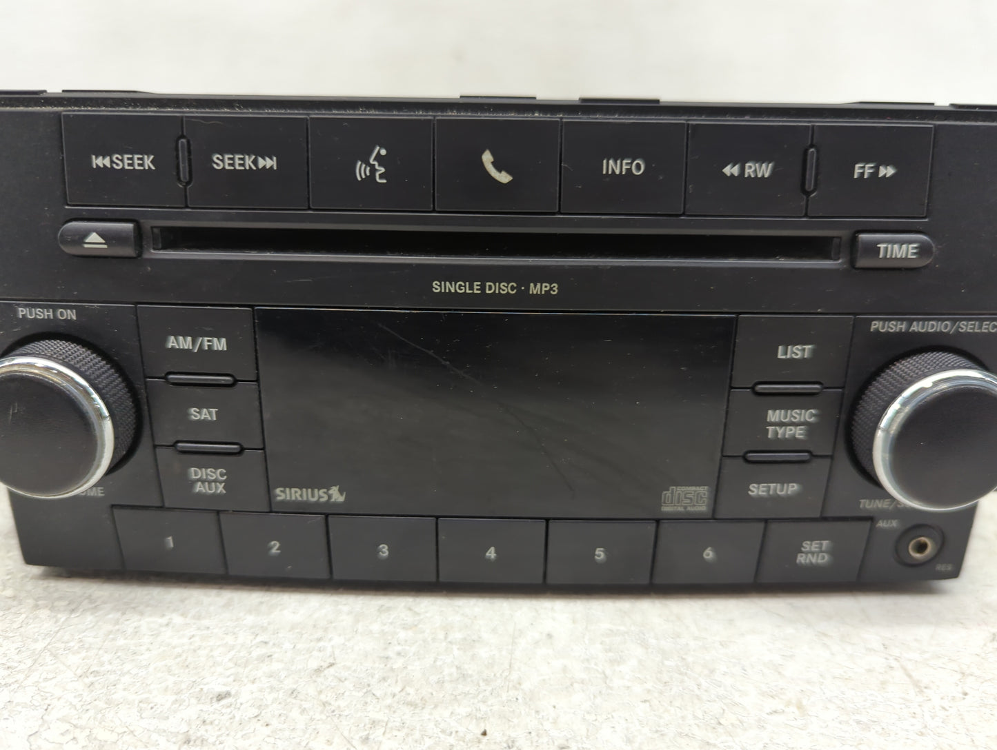 2011-2012 Dodge Caliber Radio AM FM Cd Player Receiver Replacement P/N:P05091226AD Fits Fits 2011 2012 2013 2014 OEM Used Au