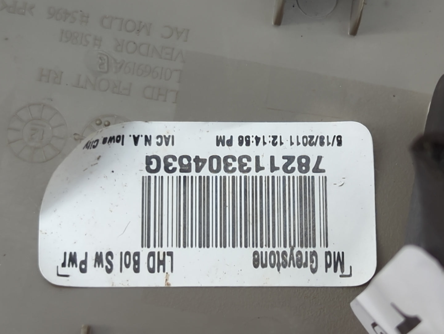 2011-2012 Dodge Caliber Passenger Right Power Window Switch - Oemusedautoparts1.com
