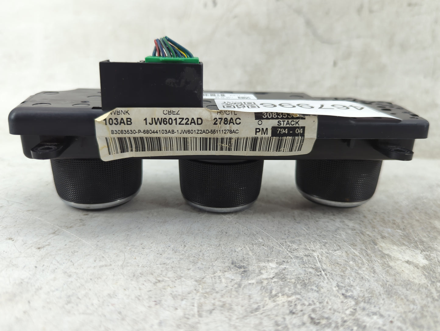 2011-2012 Dodge Caliber Climate Control Module Temperature AC/Heater Replacement P/N:P55111278AC 55111278AC Fits OEM Used Au