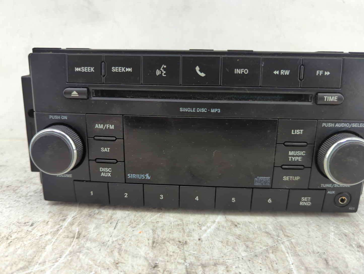 2011-2012 Dodge Caliber Radio AM FM Cd Player Receiver Replacement P/N:P05091226AD QL43HC Fits Fits 2011 2012 OEM Used Auto 