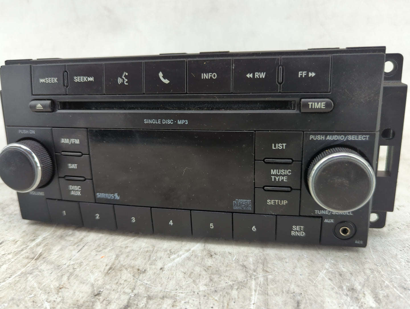 2011-2012 Dodge Caliber Radio AM FM Cd Player Receiver Replacement P/N:P05091226AD QL43HC Fits Fits 2011 2012 OEM Used Auto 