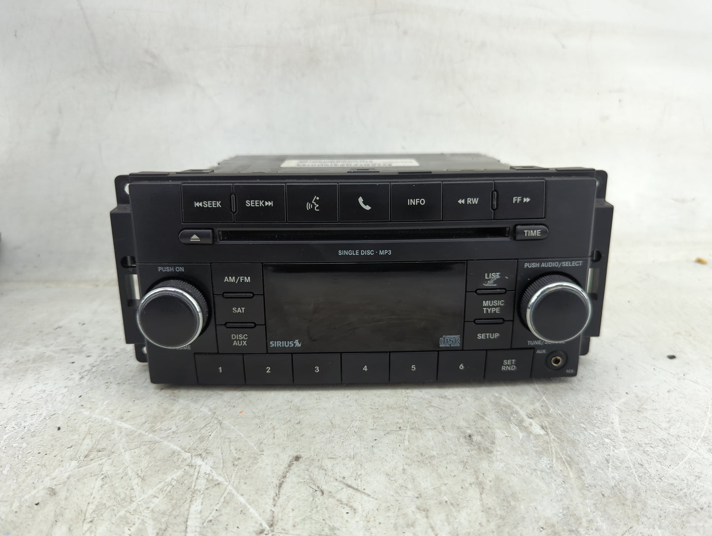 2011-2012 Dodge Caliber Radio AM FM Cd Player Receiver Replacement P/N:P05091226AD P05091226AD Fits Fits 2011 2012 OEM Used 