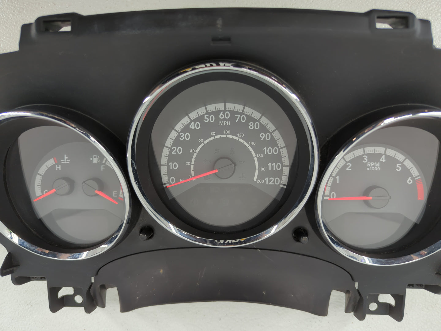 2011-2012 Dodge Caliber Instrument Cluster Speedometer Gauges P/N:68087324AC 1JW581X9AB Fits Fits 2011 2012 OEM Used Auto Pa