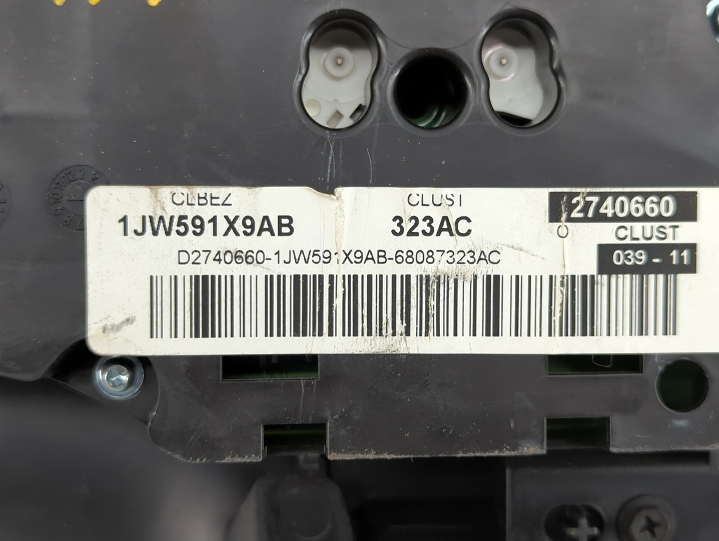 2011-2012 Dodge Caliber Instrument Cluster Speedometer Gauges P/N:P68087323AC P68087323AB Fits Fits 2011 2012 OEM Used Auto 