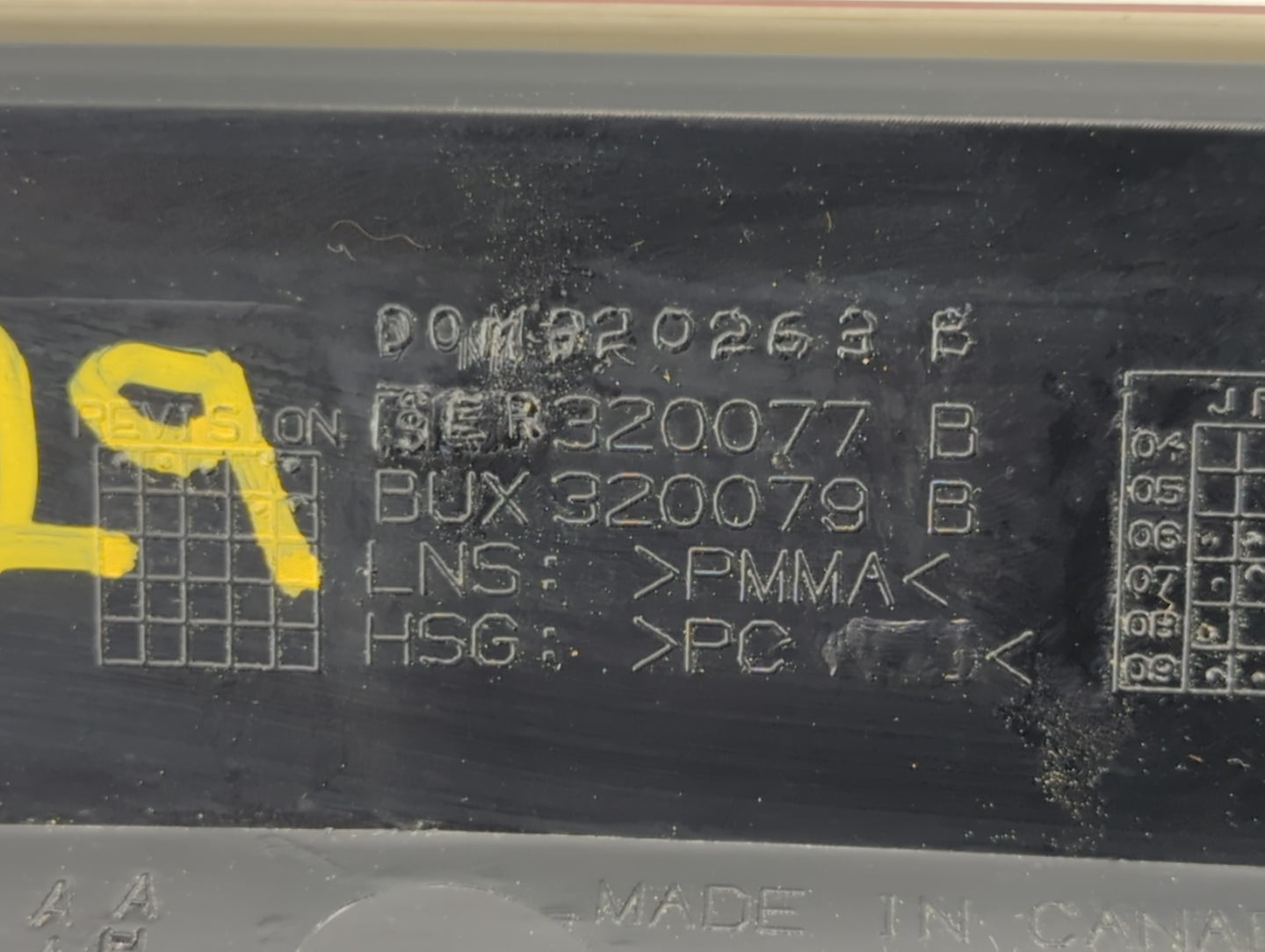 2008-2012 Dodge Caliber Tail Light Assembly Driver Left OEM P/N:320079 3320077 Fits Fits 2008 2009 2010 2011 2012 OEM Used A