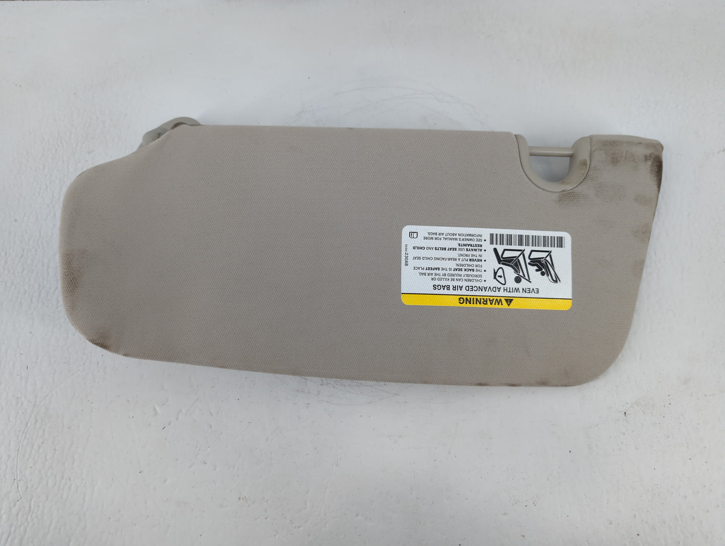 2009-2012 Dodge Caliber Sun Visor Shade Replacement Passenger Right Mirror Fits Fits 2009 2010 2011 2012 OEM Used Auto Parts