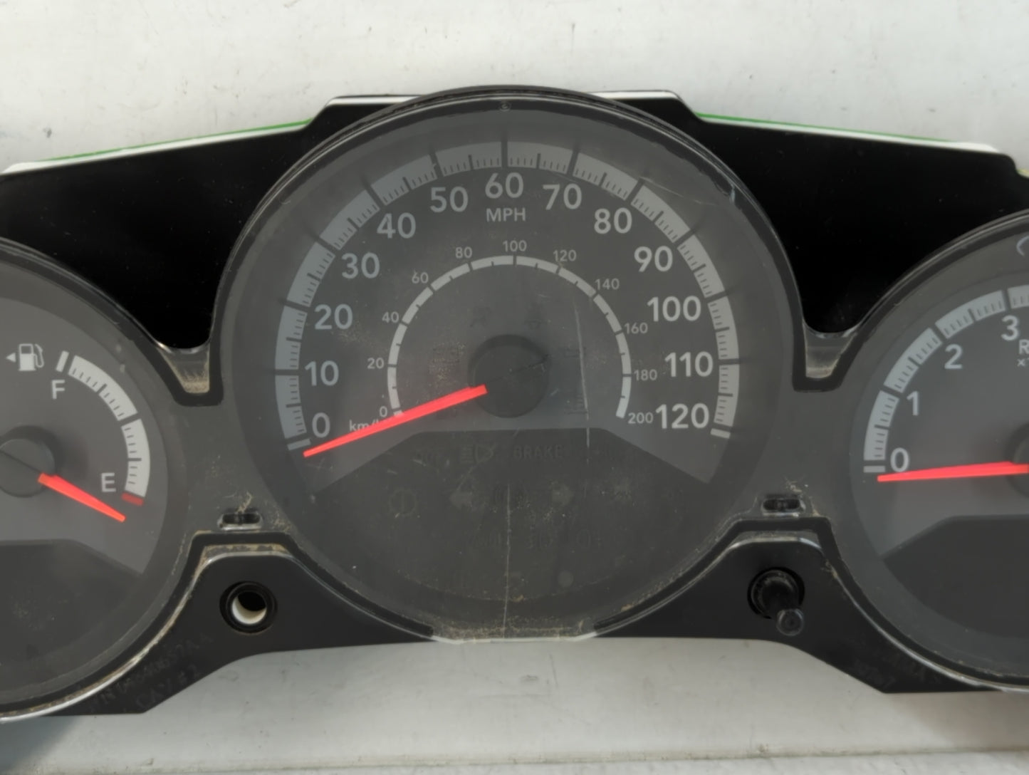 2011-2012 Dodge Caliber Instrument Cluster Speedometer Gauges P/N:P68087323AD Fits Fits 2011 2012 OEM Used Auto Parts - Oemu
