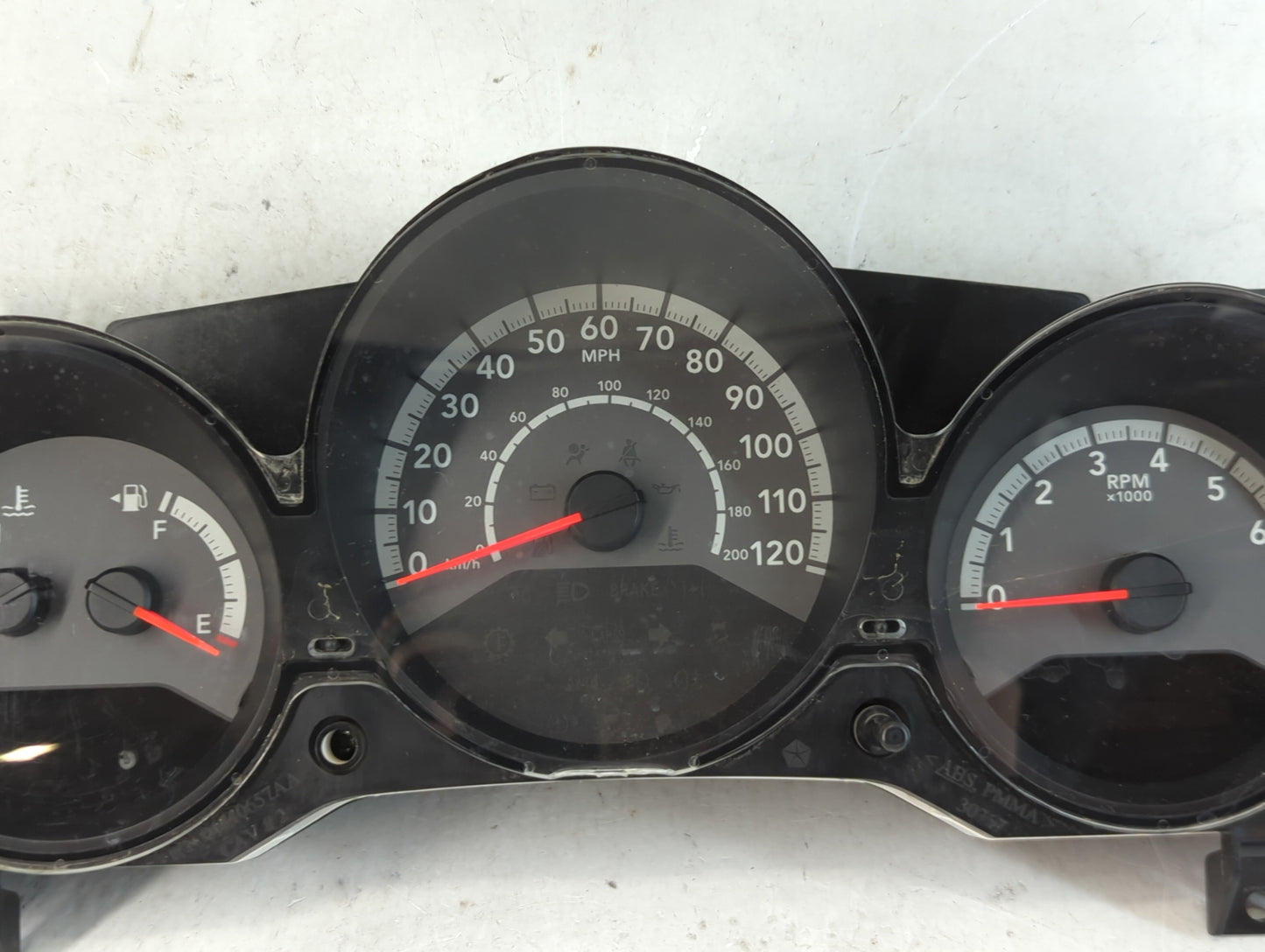 2011-2012 Dodge Caliber Instrument Cluster Speedometer Gauges P/N:P68087323AC Fits Fits 2011 2012 OEM Used Auto Parts - Oemu