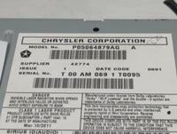 2011 Dodge Caravan Radio AM FM Cd Player Receiver Replacement P/N:P05064879AG Fits Fits 2008 2009 2010 2014 OEM Used Auto Pa
