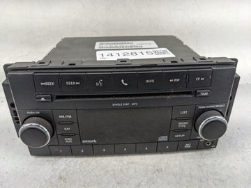 2011 Dodge Caravan Radio AM FM Cd Player Receiver Replacement P/N:05091228AD Fits Fits 2008 2009 2010 OEM Used Auto Parts - 