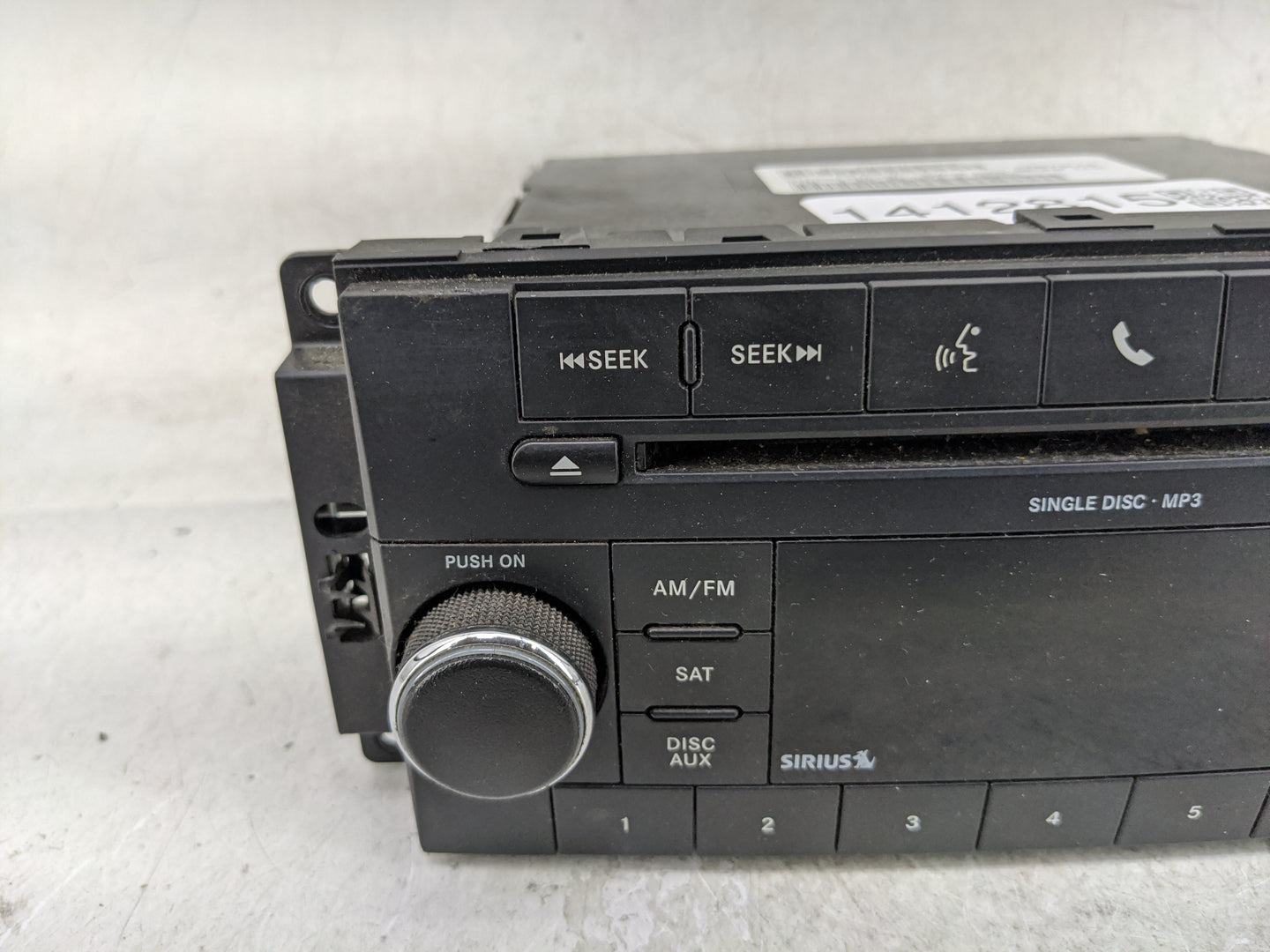 2011 Dodge Caravan Radio AM FM Cd Player Receiver Replacement P/N:05091228AD Fits Fits 2008 2009 2010 OEM Used Auto Parts - 