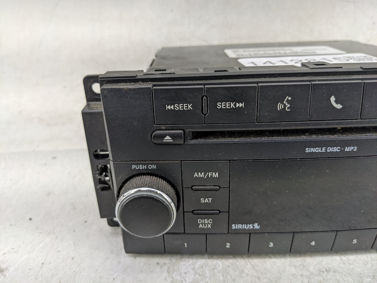 2011 Dodge Caravan Radio AM FM Cd Player Receiver Replacement P/N:05091228AD Fits Fits 2008 2009 2010 OEM Used Auto Parts - 