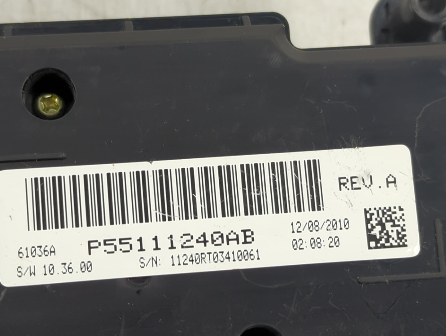 2011 Dodge Caravan Climate Control Module Temperature AC/Heater Replacement P/N:P55111240AB Fits OEM Used Auto Parts - Oemus