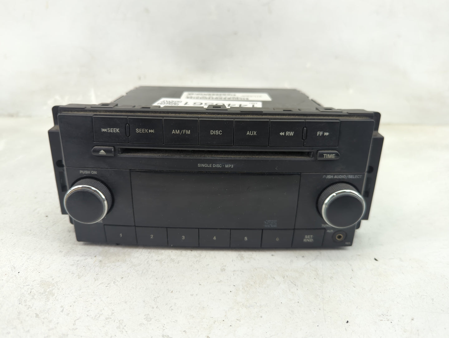 2011 Dodge Caravan Radio AM FM Cd Player Receiver Replacement P/N:P05091224AD Fits Fits 2008 2009 2010 OEM Used Auto Parts -