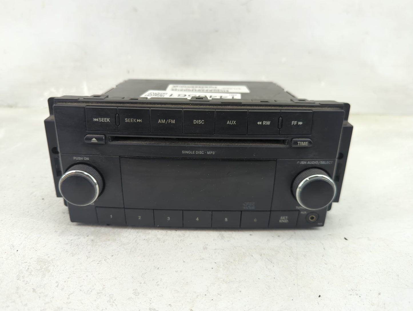2011 Dodge Caravan Radio AM FM Cd Player Receiver Replacement P/N:P05091224AD Fits Fits 2008 2009 2010 OEM Used Auto Parts -
