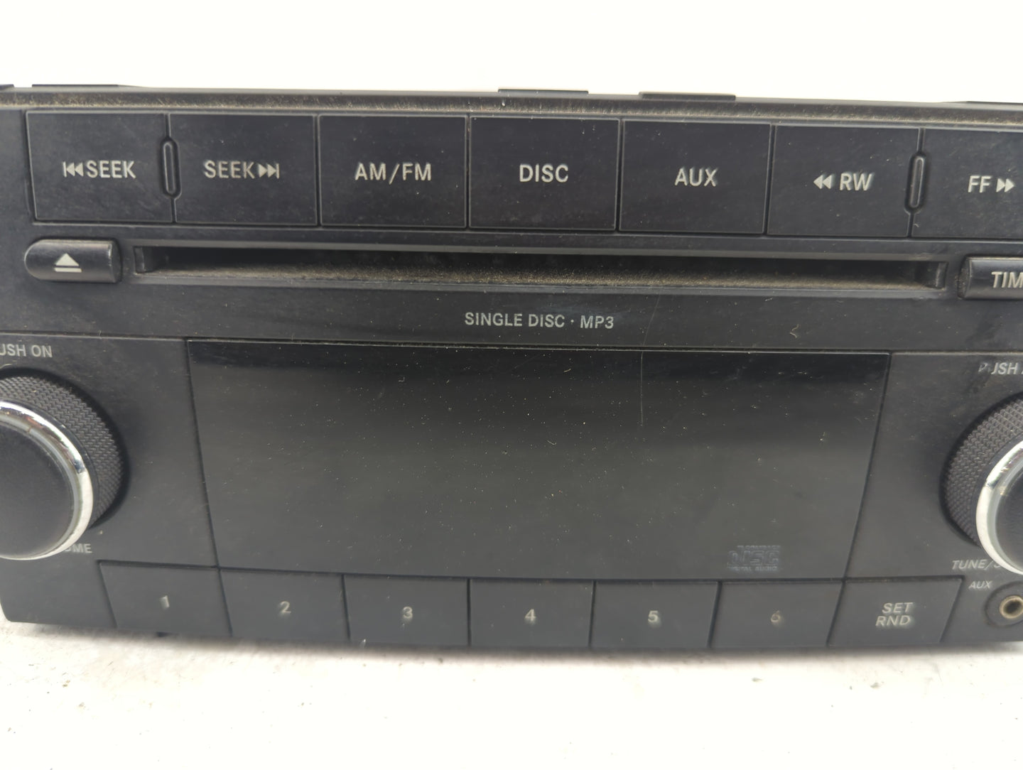 2011 Dodge Caravan Radio AM FM Cd Player Receiver Replacement P/N:P05091224AD Fits Fits 2008 2009 2010 OEM Used Auto Parts -