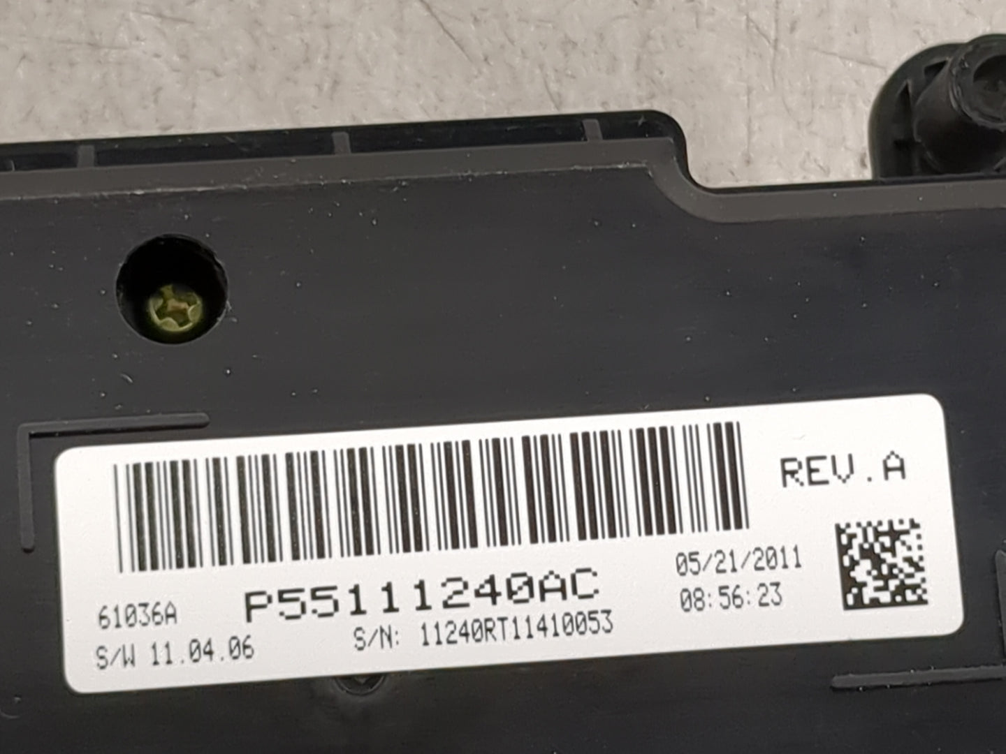 2011 Dodge Caravan Climate Control Module Temperature AC/Heater Replacement P/N:P55111240AC Fits OEM Used Auto Parts - Oemus