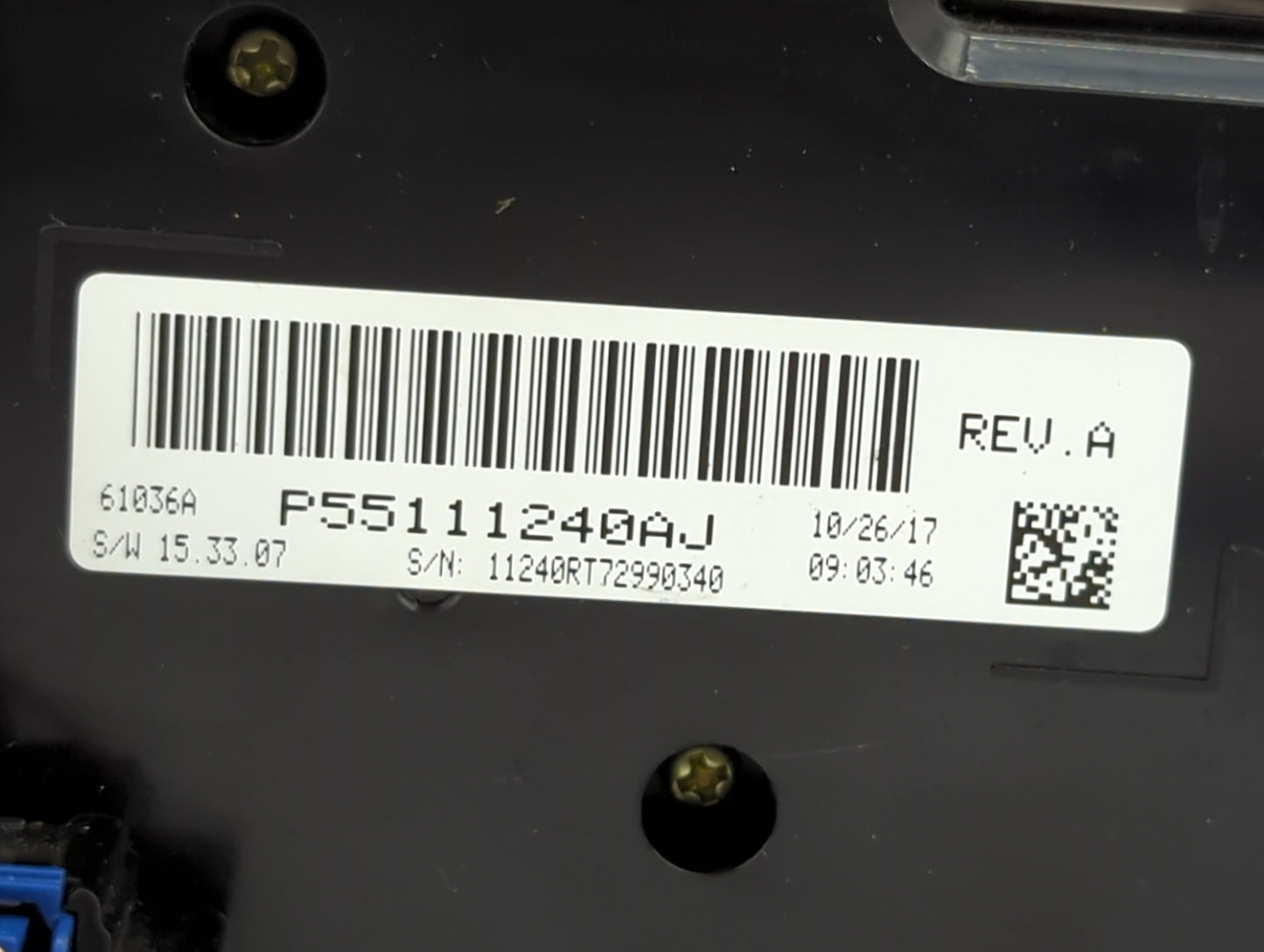 2011 Dodge Caravan Climate Control Module Temperature AC/Heater Replacement P/N:P55111240AJ P55111240AC Fits OEM Used Auto P