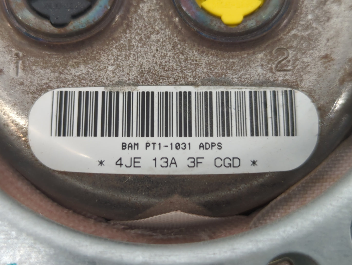 2011 Dodge Caravan Air Bag Driver Left Steering Wheel Mounted P/N:4JE 196 3F P1QK29DX9AF, BAMPT1-1031 Fits Fits 2012 OEM Use