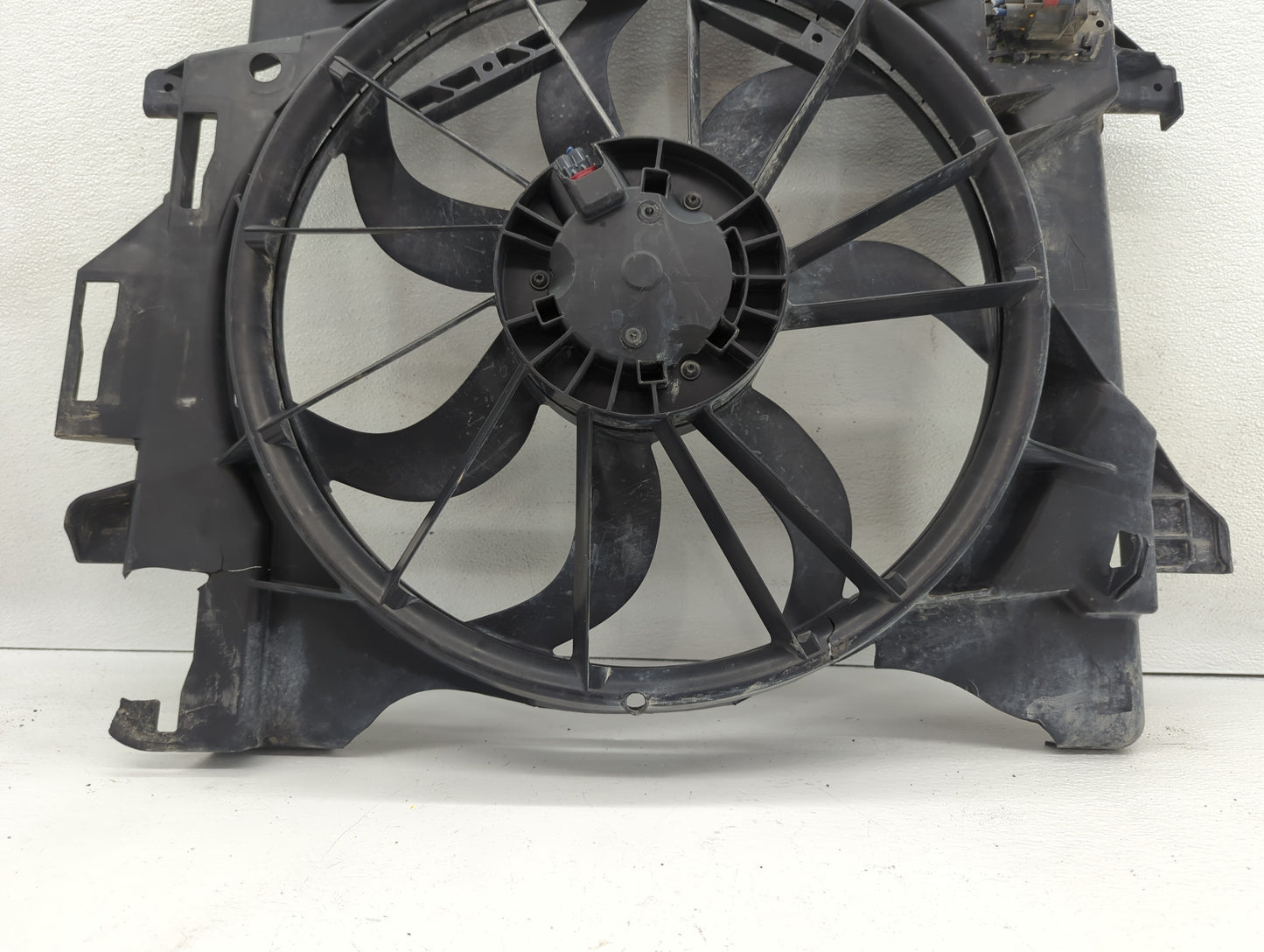 Dodge Caravan Left Radiator Fan Motor Assembly Black - Oemusedautoparts1.com