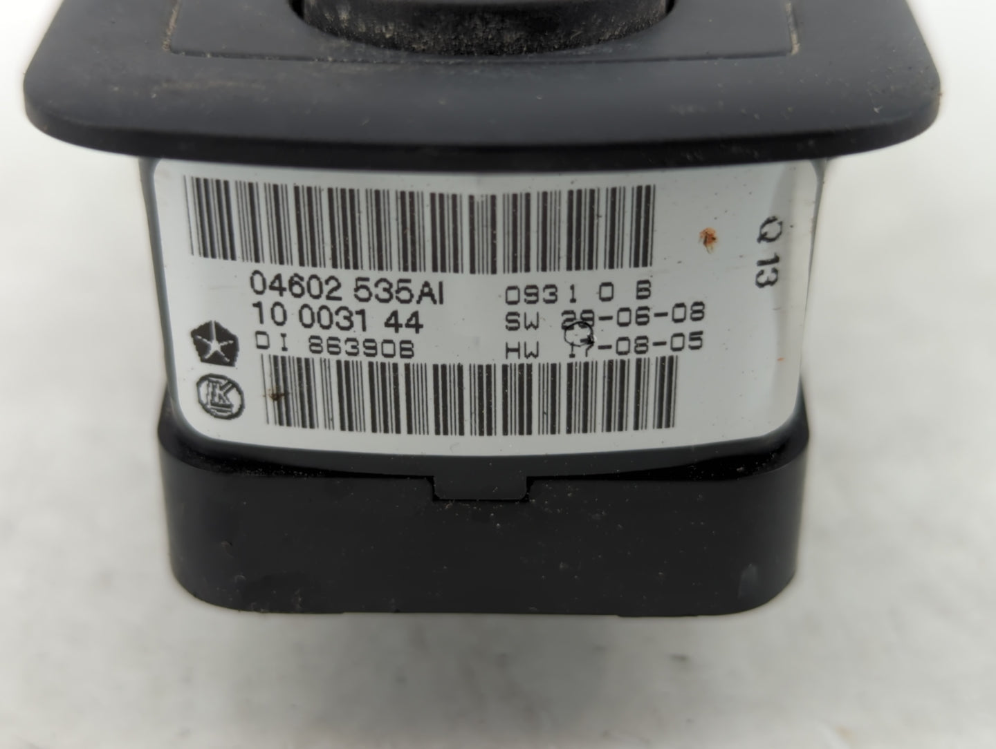 2011 Dodge Caravan Master Power Window Switch Replacement Driver Side Left P/N:04602 535AI Fits Fits 2008 2009 2010 OEM Used
