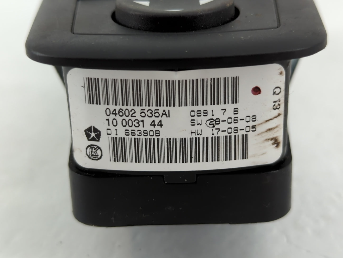 2011 Dodge Caravan Master Power Window Switch Replacement Driver Side Left P/N:04602 535AI Fits Fits 2008 2009 2010 OEM Used