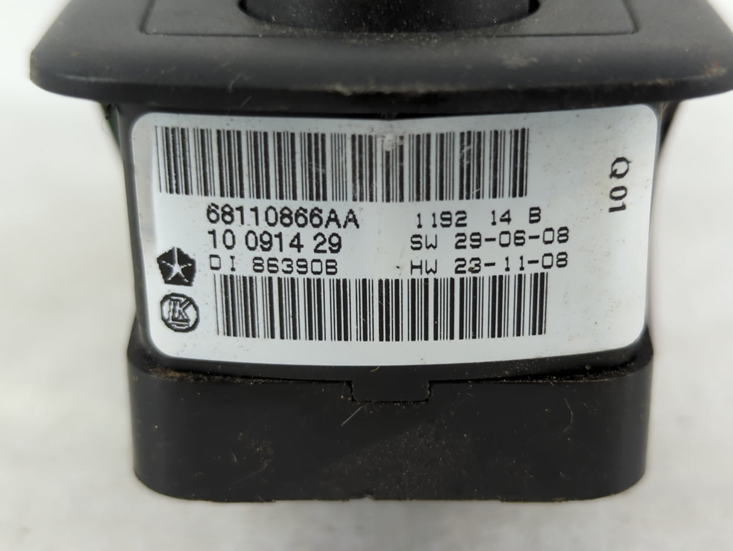 2011 Dodge Caravan Master Power Window Switch Replacement Driver Side Left P/N:68110866AA Fits Fits 2008 2009 2010 OEM Used 