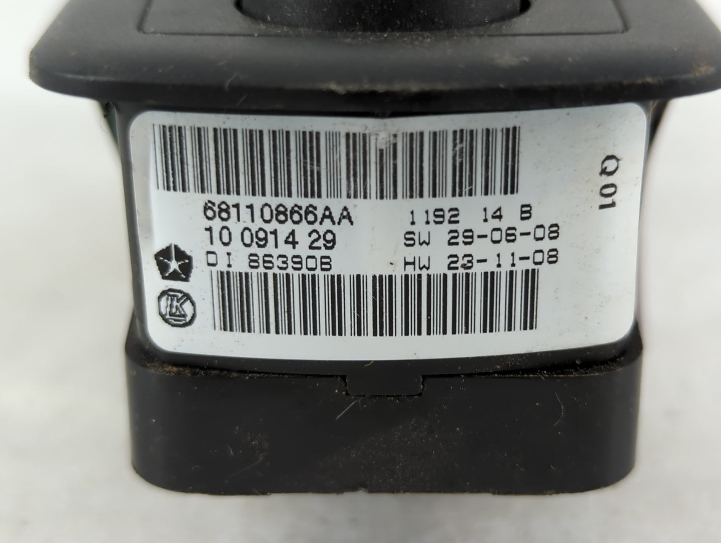 2011 Dodge Caravan Master Power Window Switch Replacement Driver Side Left P/N:68110866AA Fits Fits 2008 2009 2010 OEM Used 
