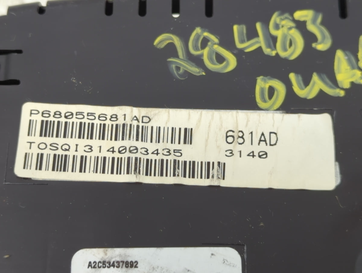 2011 Dodge Caravan Instrument Cluster Speedometer Gauges P/N:P68055681AD Miles:183K Fits OEM Used Auto Parts - Oemusedautopa