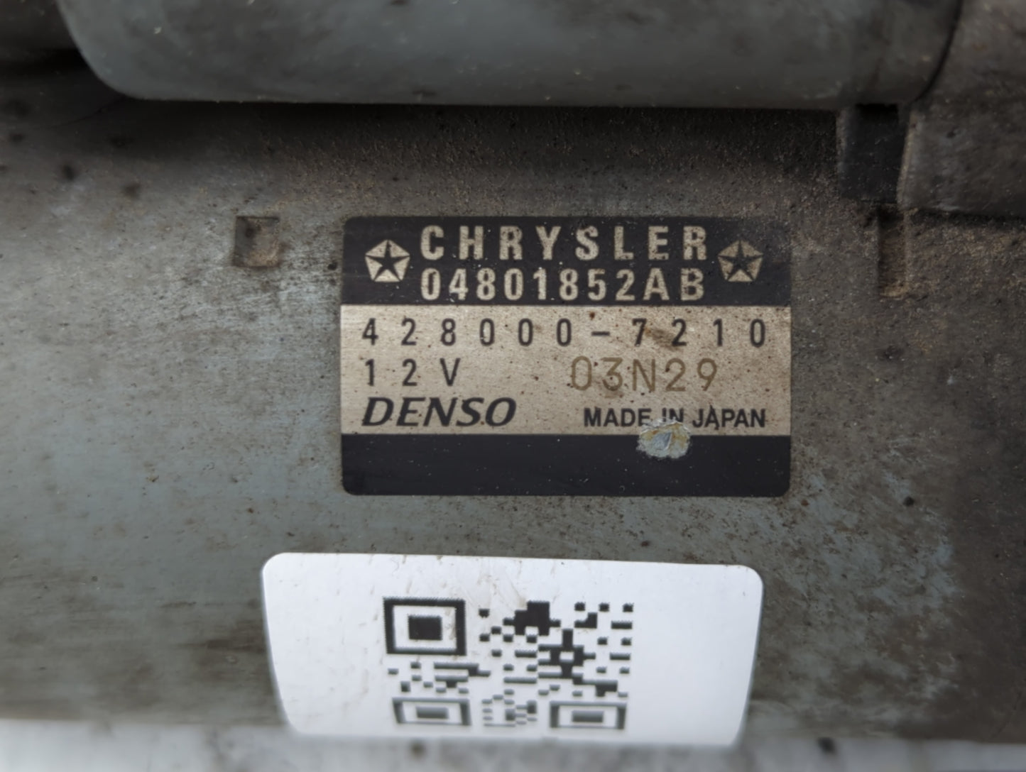 2011-2016 Dodge Challenger Car Starter Motor Solenoid OEM P/N:428000-7210 04801852AB Fits Fits 2011 2012 2013 2014 2015 2016