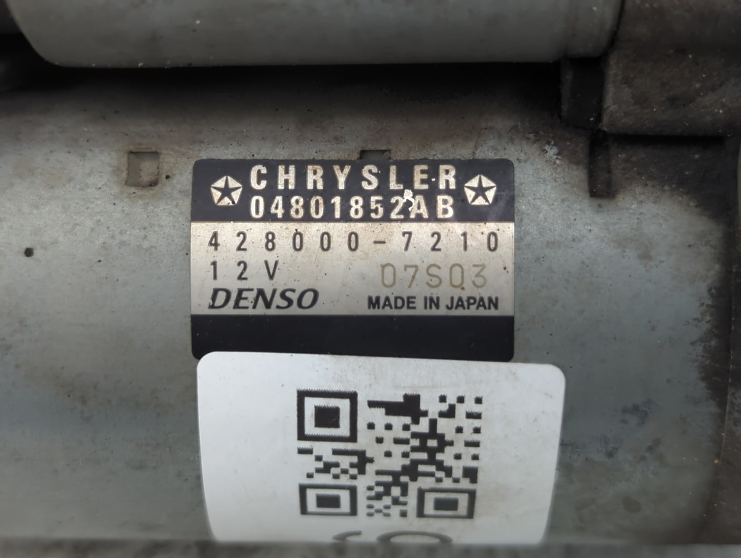 2011-2016 Dodge Challenger Car Starter Motor Solenoid OEM P/N:04801852AB Fits Fits 2011 2012 2013 2014 2015 2016 OEM Used Au