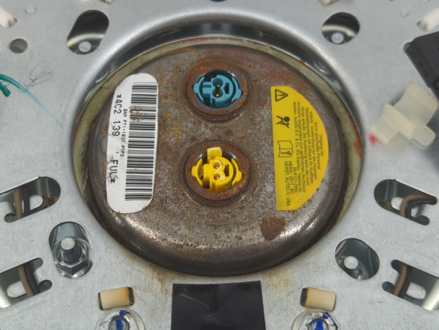 2011-2014 Dodge Charger Air Bag Driver Left Steering Wheel Mounted Black - Oemusedautoparts1.com