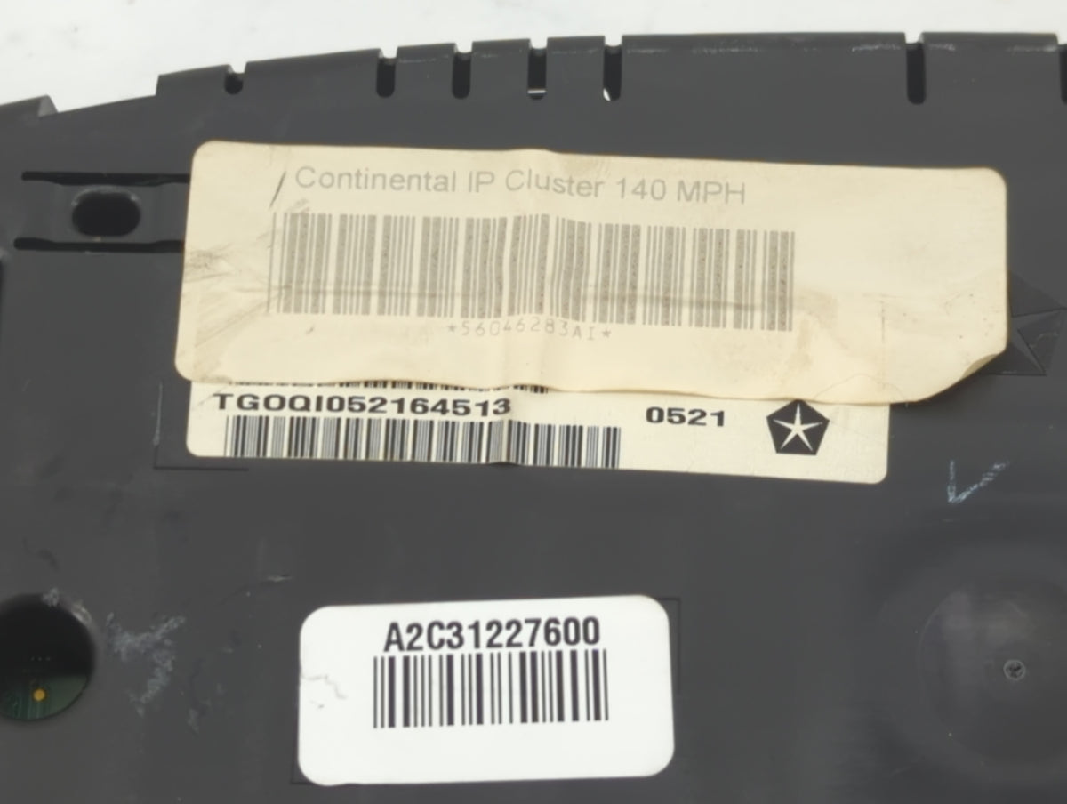 2011 Dodge Charger Instrument Cluster Speedometer Gauges P/N:56046283AI Miles:163K Fits OEM Used Auto Parts - Oemusedautopar