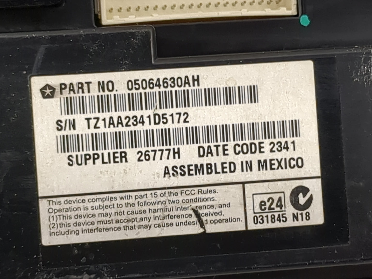 2011-2014 Dodge Charger Information Display Screen - Oemusedautoparts1.com