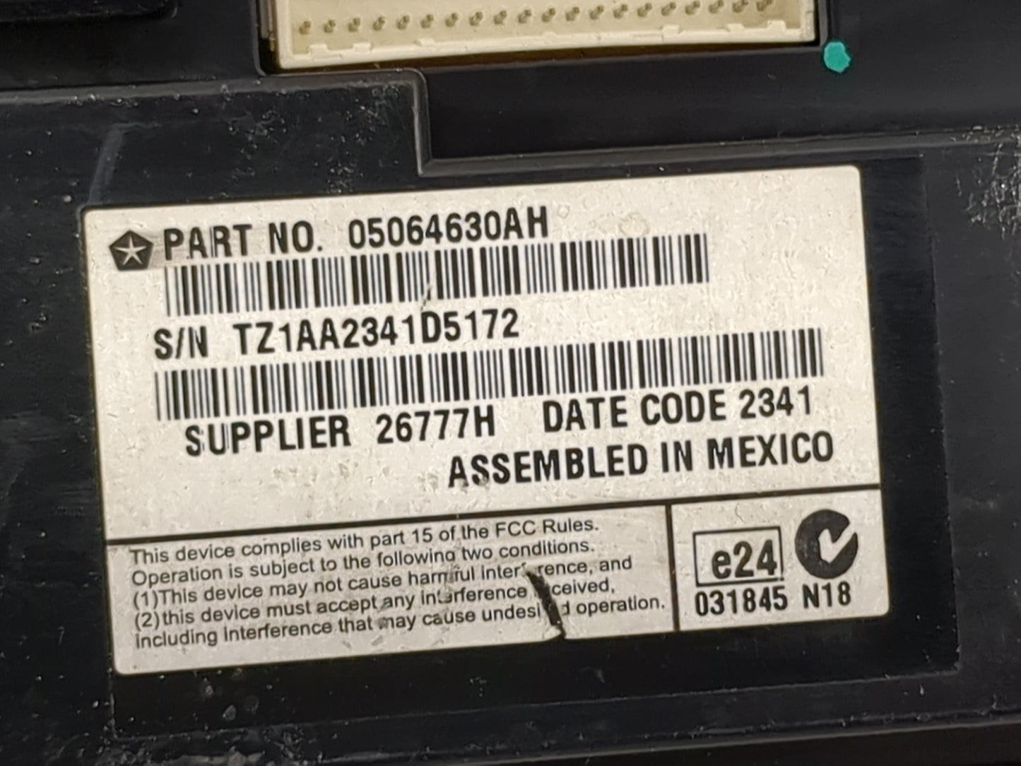 2011-2014 Dodge Charger Information Display Screen - Oemusedautoparts1.com