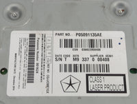 2011 Dodge Charger Radio AM FM Cd Player Receiver Replacement P/N:P05091135AE 5091135AB, CQ-UC00E1GX Fits OEM Used Auto Part