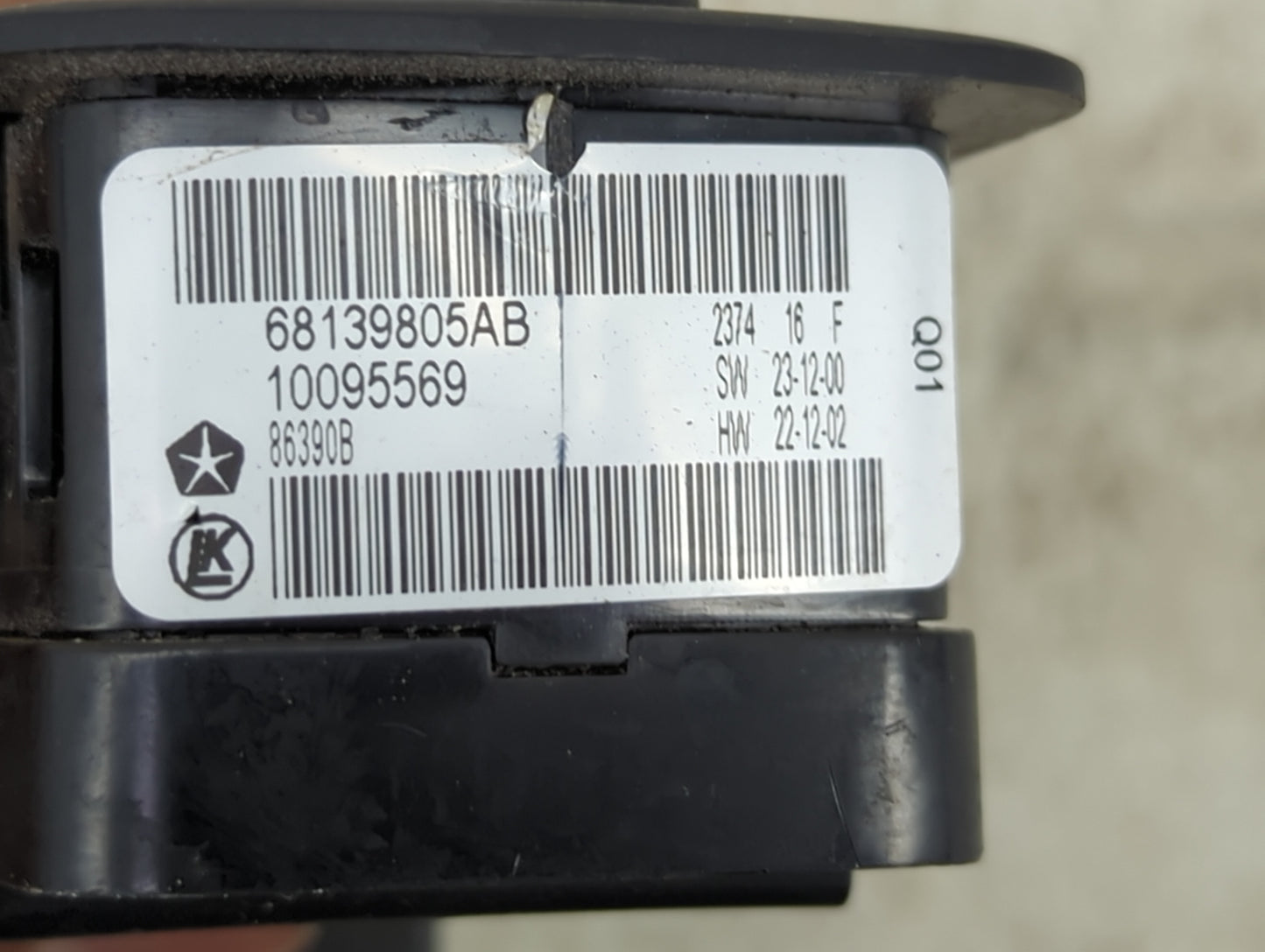 2011-2014 Dodge Charger Master Power Window Switch Replacement Driver Side Left P/N:68139805AB 10095569 Fits OEM Used Auto P