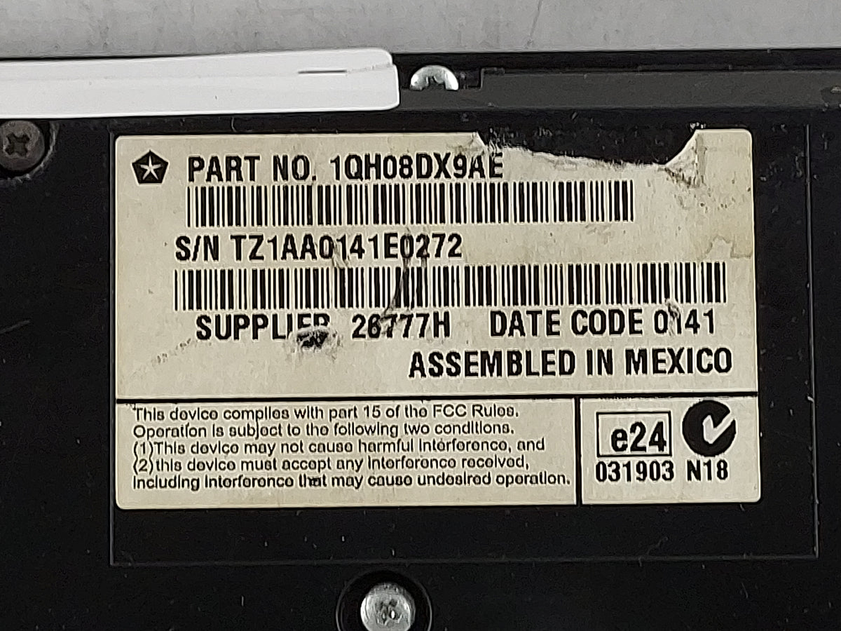 2011-2012 Dodge Charger Climate Control Module Temperature AC/Heater Replacement P/N:1QH08DX9AE Fits Fits 2011 2012 OEM Used