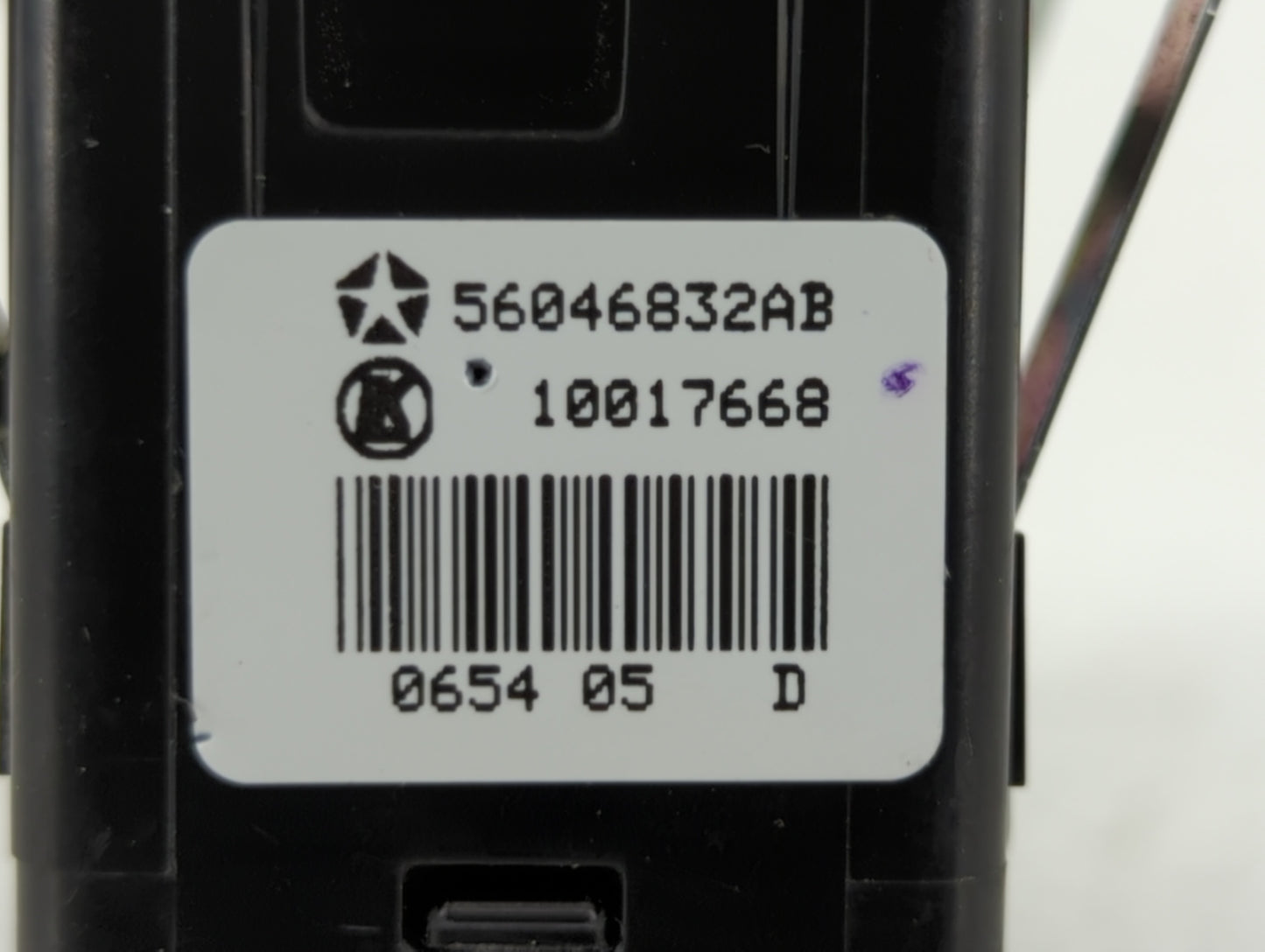 2011 Dodge Charger Master Power Window Switch Replacement Driver Side Left P/N:56046832AB Fits OEM Used Auto Parts - Oemused
