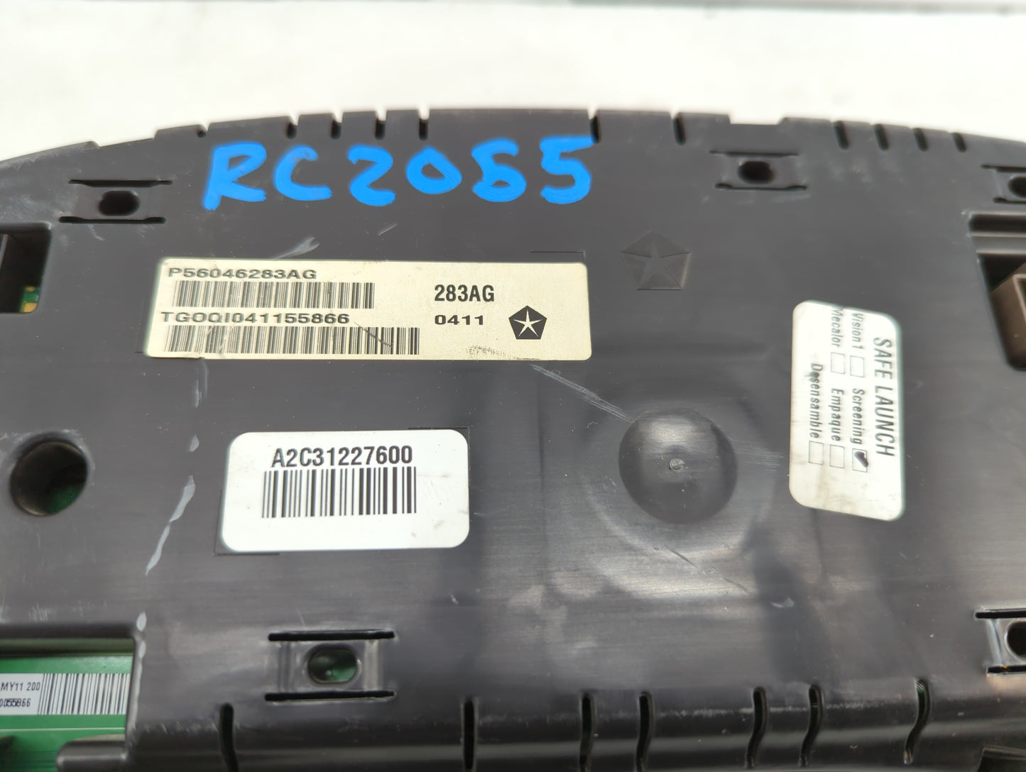 2011-2012 Dodge Charger Instrument Cluster Speedometer Gauges P/N:P56046283AI P56046283AG Fits Fits 2011 2012 OEM Used Auto 