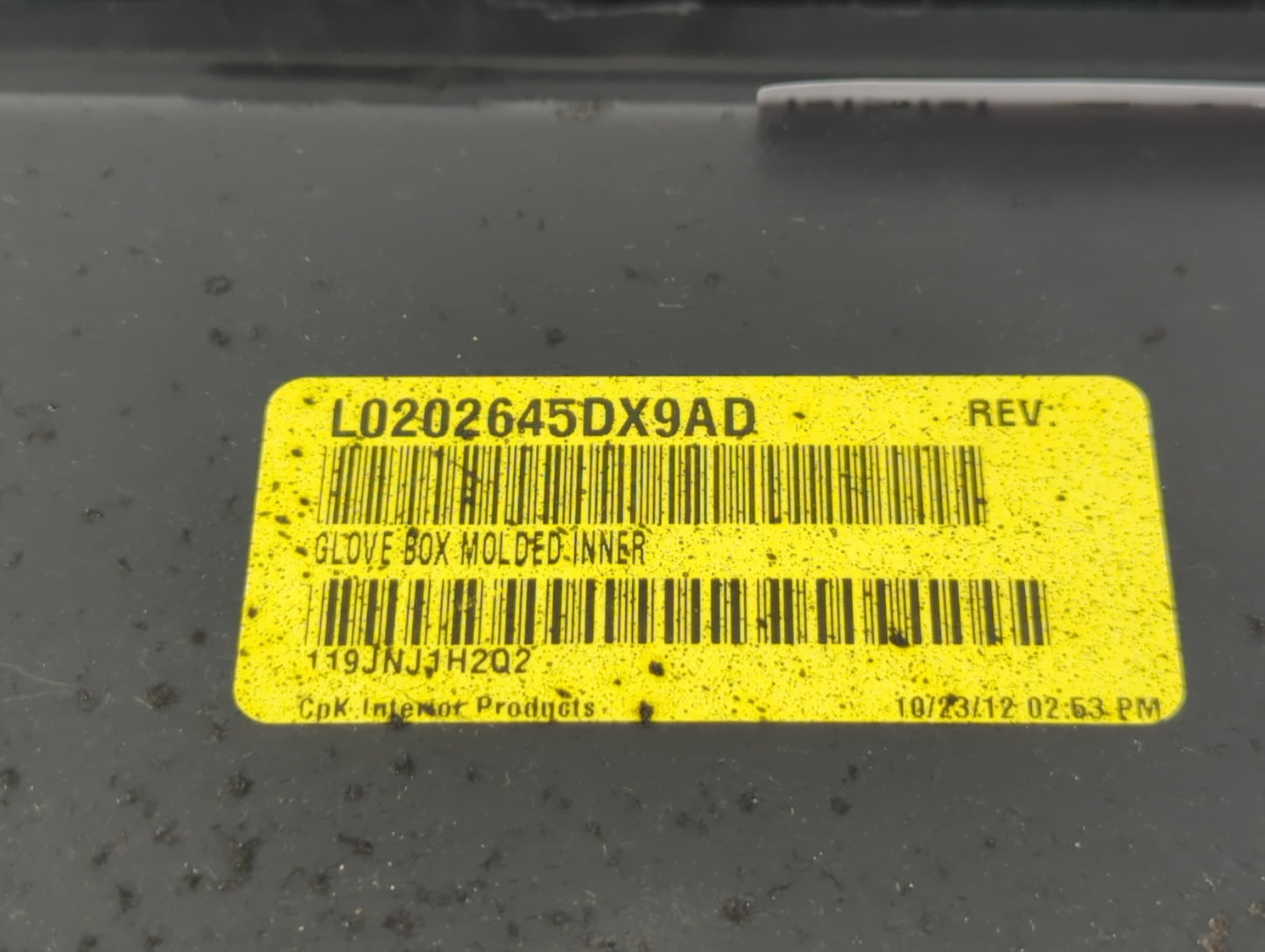 2011 Dodge Charger Passenger Glove Box Door Storage Compartment - Oemusedautoparts1.com
