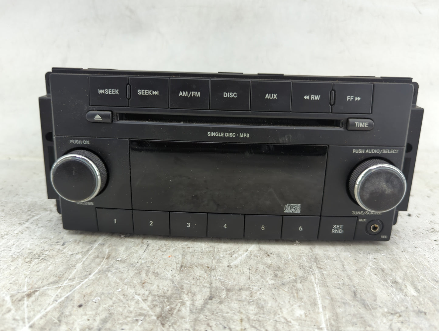 2011 Dodge Dakota Radio AM FM Cd Player Receiver Replacement P/N:P05091222AD SPNP05091222AD Fits Fits 2012 OEM Used Auto Par