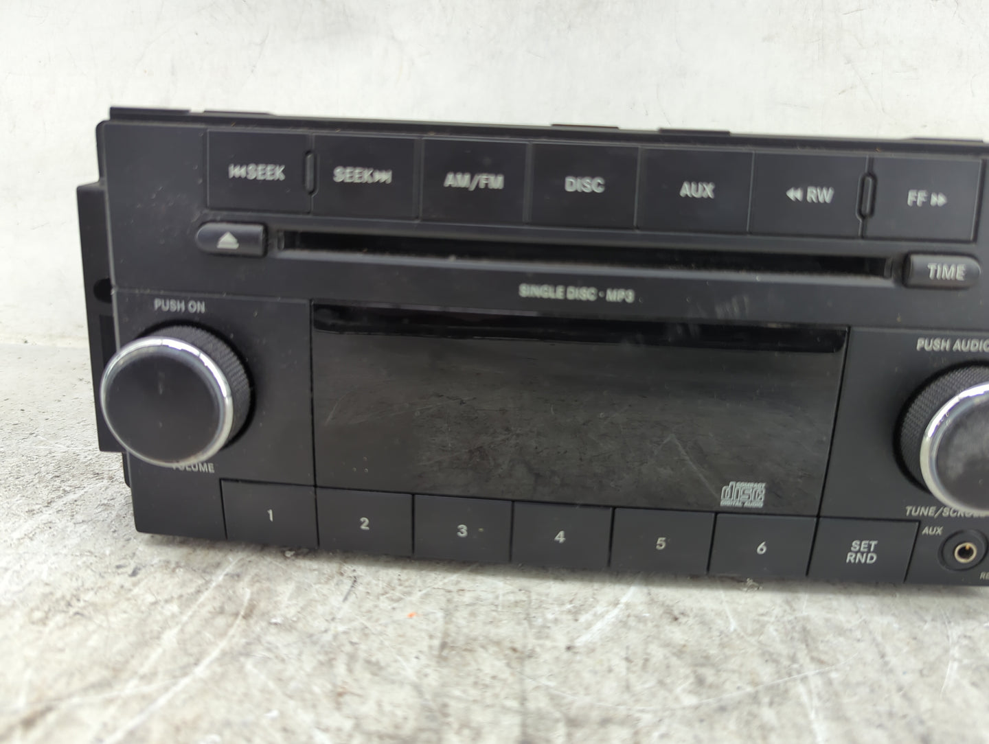 2011 Dodge Dakota Radio AM FM Cd Player Receiver Replacement P/N:P05091222AD SPNP05091222AD Fits Fits 2012 OEM Used Auto Par