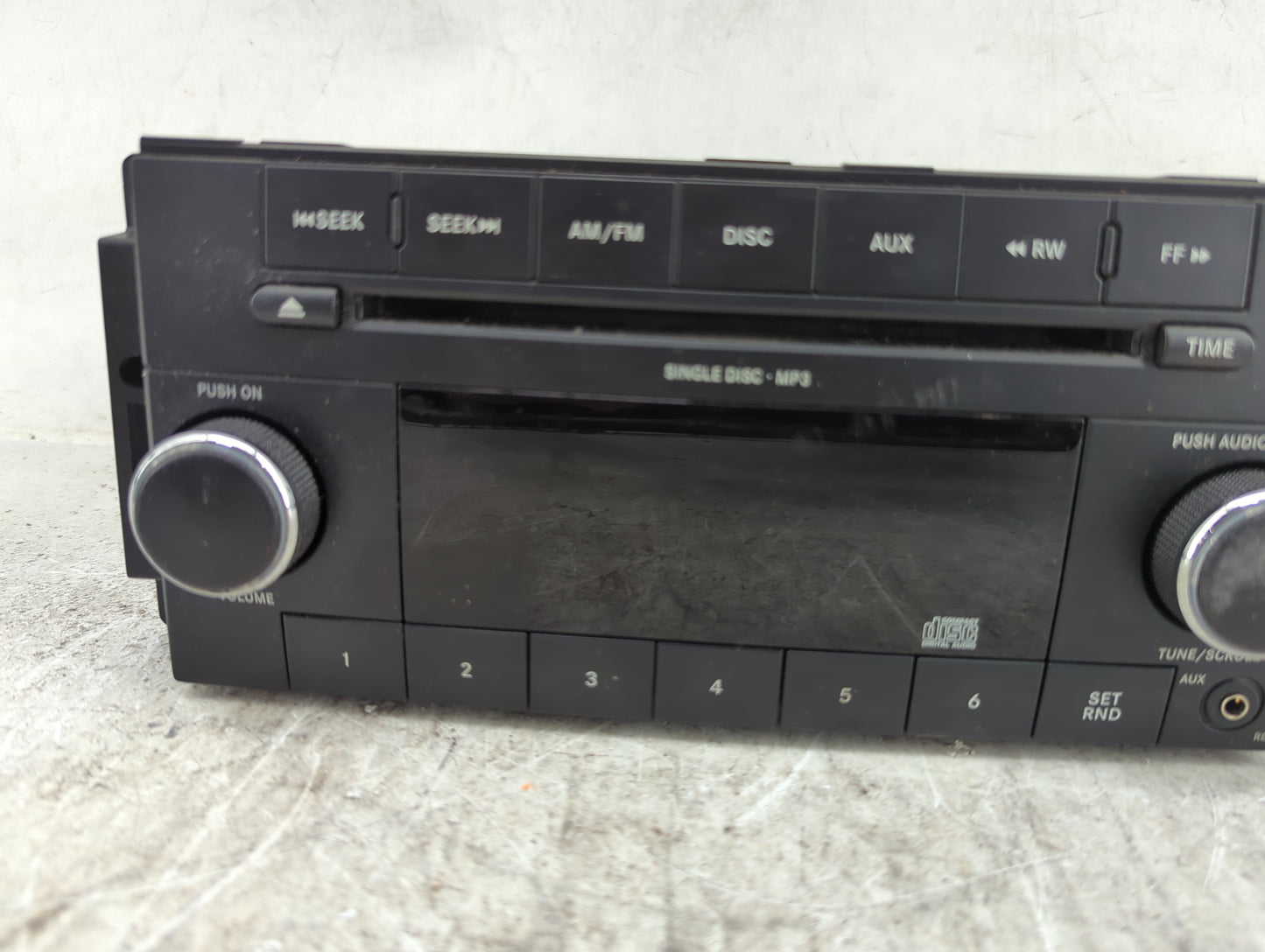 2011 Dodge Dakota Radio AM FM Cd Player Receiver Replacement P/N:P05091222AD SPNP05091222AD Fits Fits 2012 OEM Used Auto Par