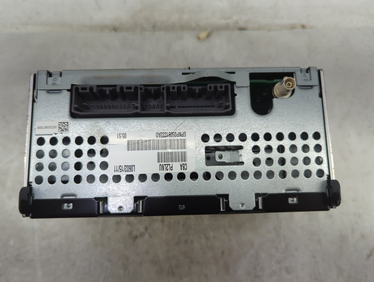 2011 Dodge Dakota Radio AM FM Cd Player Receiver Replacement P/N:P05091222AD SPNP05091222AD Fits Fits 2012 OEM Used Auto Par