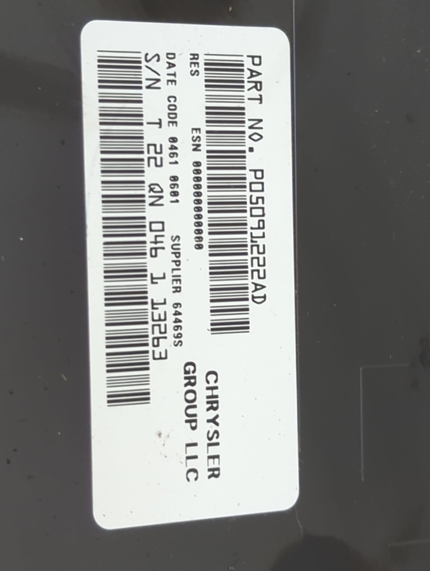 2011 Dodge Dakota Radio AM FM Cd Player Receiver Replacement P/N:P05091222AD SPNP05091222AD Fits Fits 2012 OEM Used Auto Par